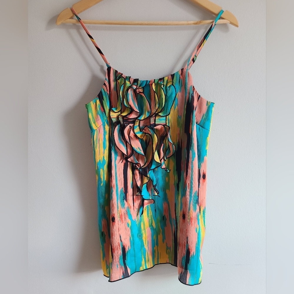 Mac & Jac colourful‎ ruffled cami